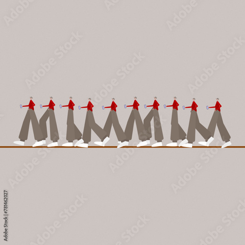 Long walk Largo caminando