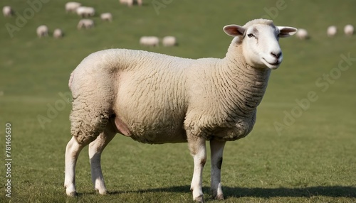 A-Sheep-Standing-On-Its-Hind-Legs-