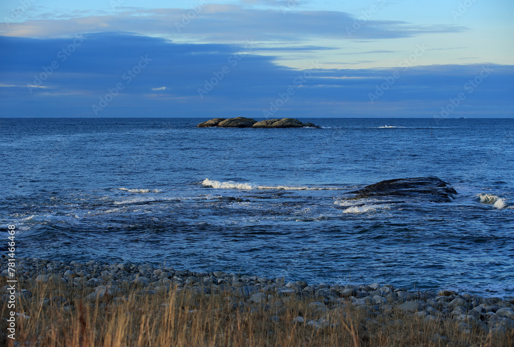Seashore in Vigra, Norway.