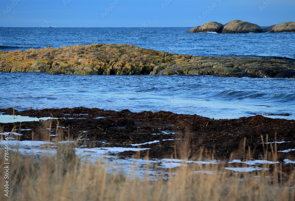 Seashore in Vigra, Norway.