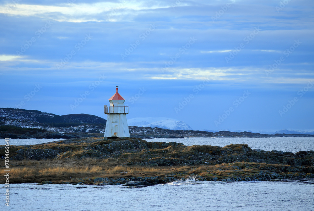 Lighthouse at Vigra island, Norway.