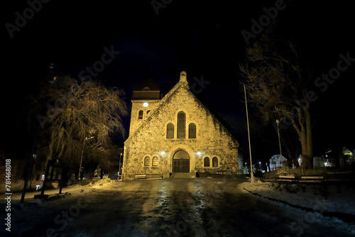 Obraz na płótnie The parish church in Alesund, Norway. w salonie