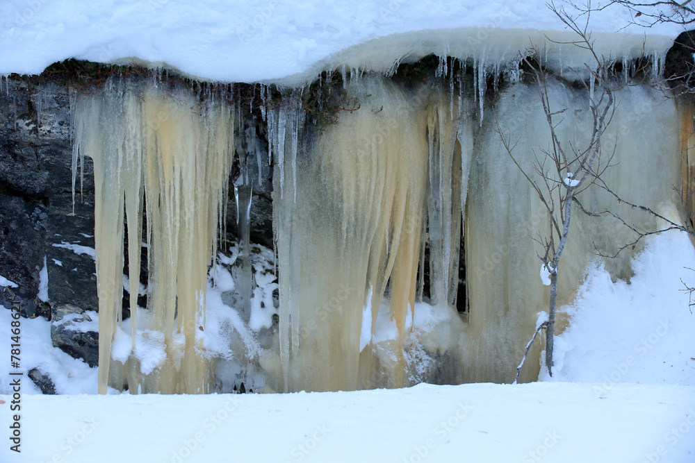 Icicles near Bjorli, Norway.