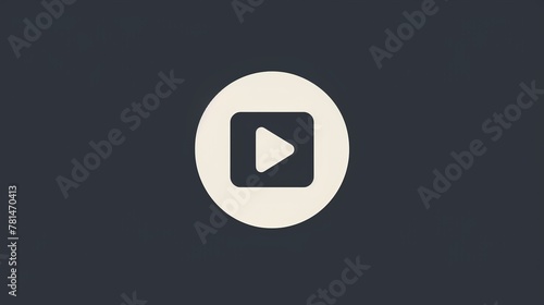 A crisp, clear image of a play button icon, illustratively central to online media and digital content consumption