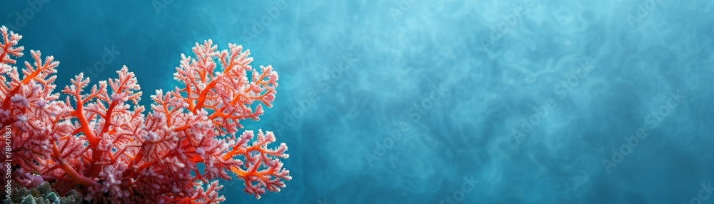 A minimalist style of an ocean coral A minimalist style of an ocean coral