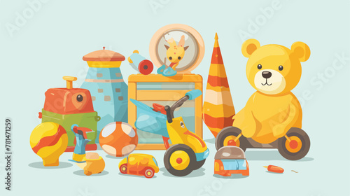 Interesting vector stock about kids stuff or more a