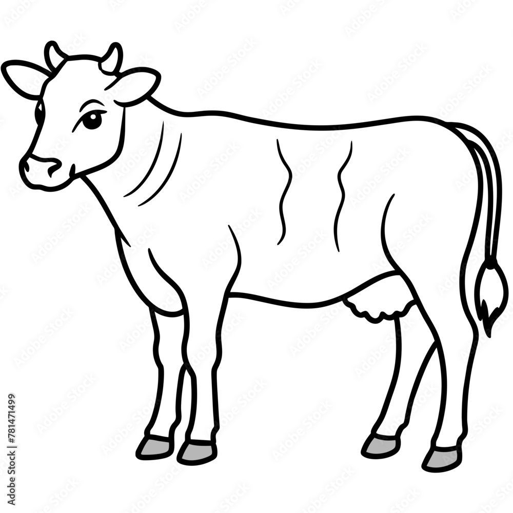 Fototapeta premium cow vector illustration