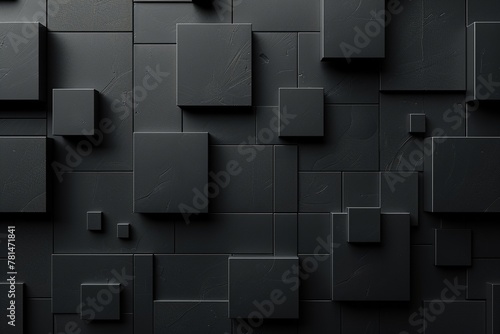 Create an aesthetically appealing backdrop with black as the main hue and incorporating modern digital elements