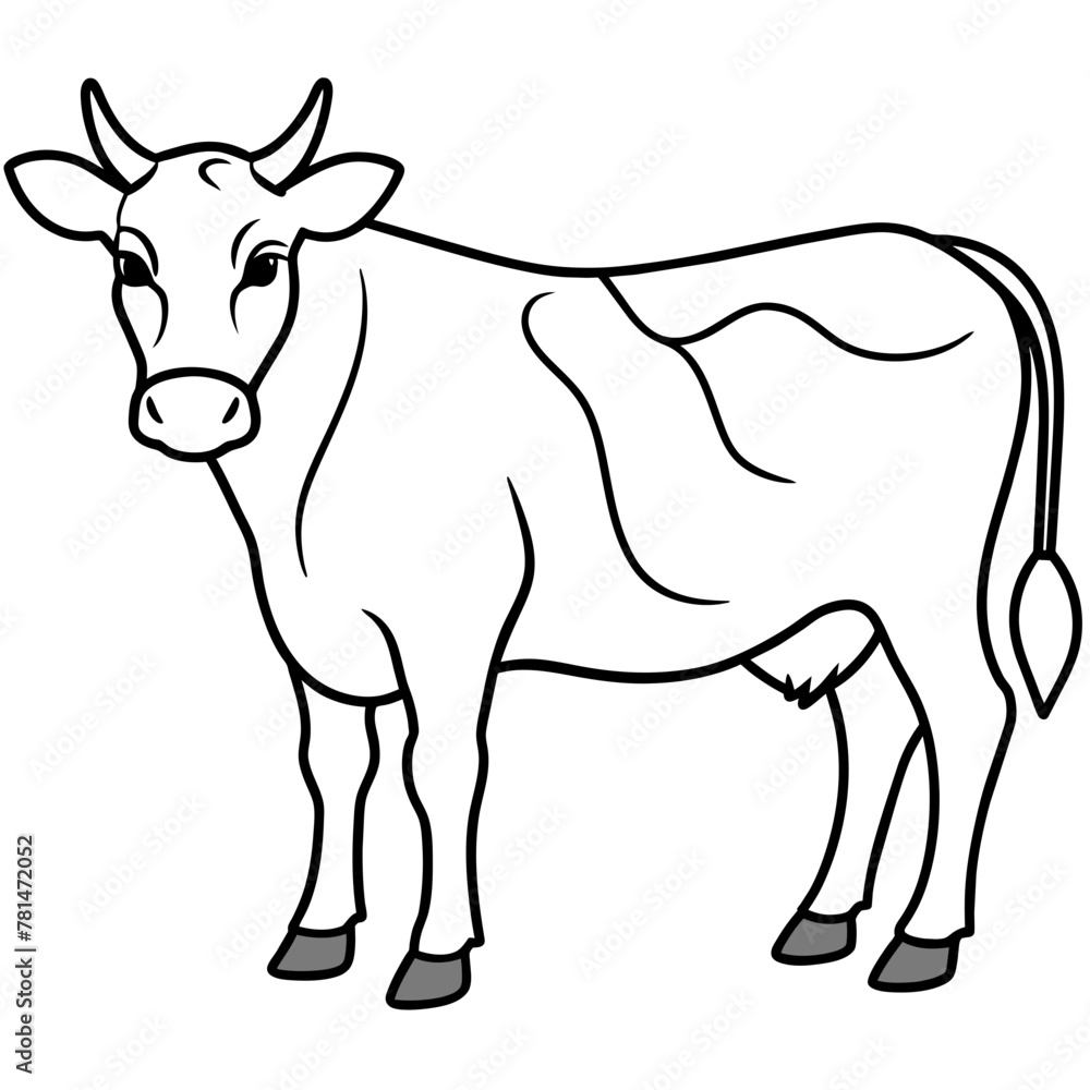 Fototapeta premium cow vector illustration