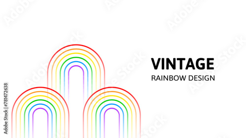 Happy pride month. Vintage rainbow design, blended lines. Love is love, rainbow flag, lgbt pride. June 2024. Background template. Human rights and tolerance	
