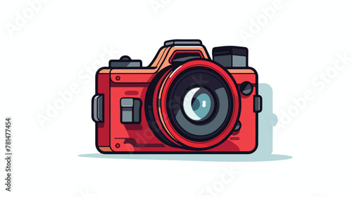 Isolated Camera Simple Vector Logo Design 2d flat c