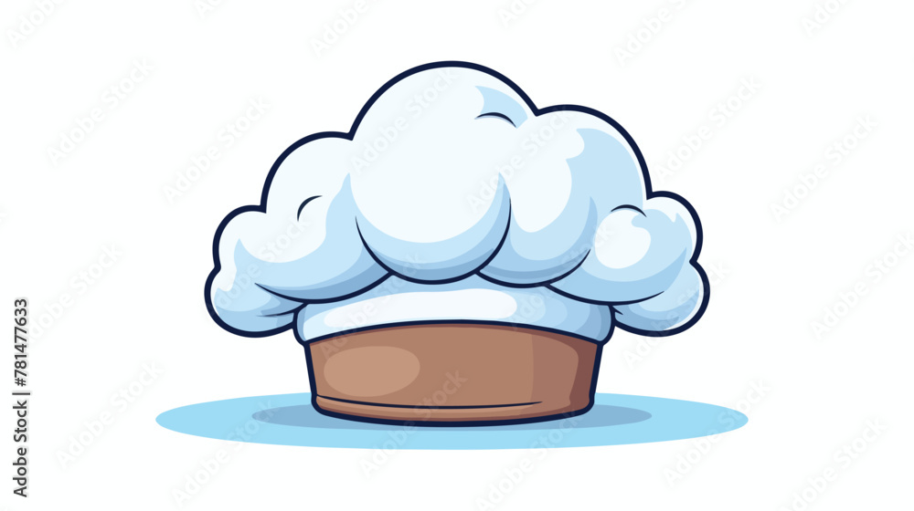 Isolated chef hat icon vector illustration graphic