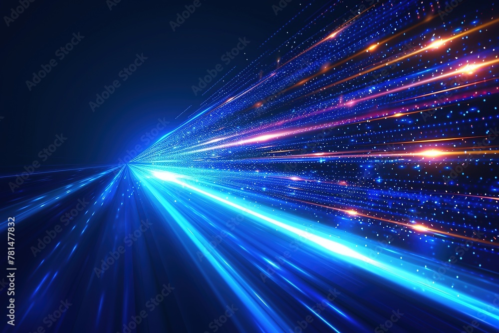 Technology Light Rays Vector Abstract, science, futuristic, energy technology concept ...