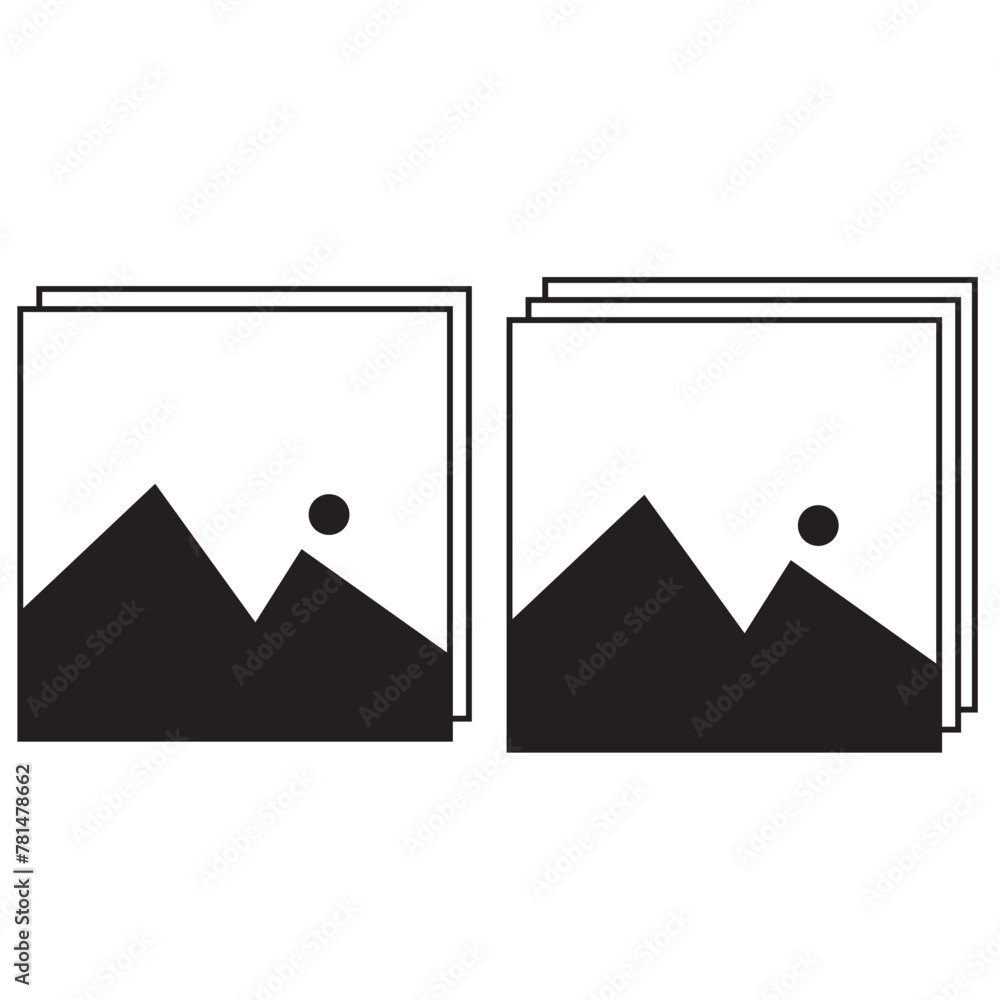 Picture icon vector. photo gallery sign and symbol. image icon Picture icon vector. photo gallery sign and symbol. image icon