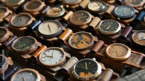 Assortment of Vintage Wristwatches on Display