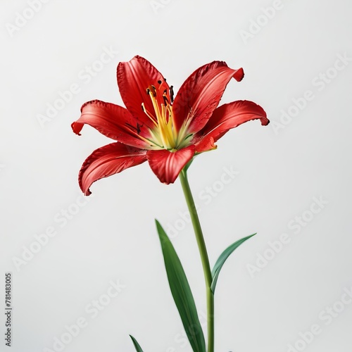 lily isolated on white