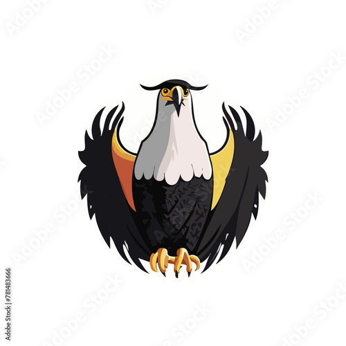 Eagle heads black and white vector, the Head of an eagle in the form of a stylized tattoo. Eagle Mascot Vector Illustration, eagle silhouette, logo, icon, design vector illustration for graphic design