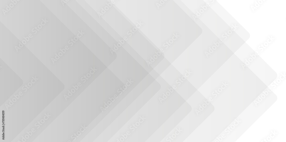 Fototapeta premium Abstract minimal geometric white and gray light background design. white transparent material in triangle diamond and squares shapes in random geometric pattern.
