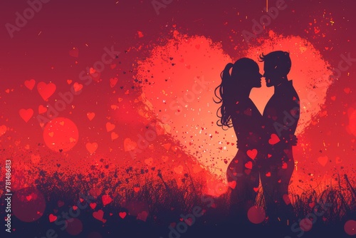 Celebrating Romantic Love with Modern Artwork: Valentine's Day Card Designs Emphasizing Deep Bonds and Artistic Expressions of Love