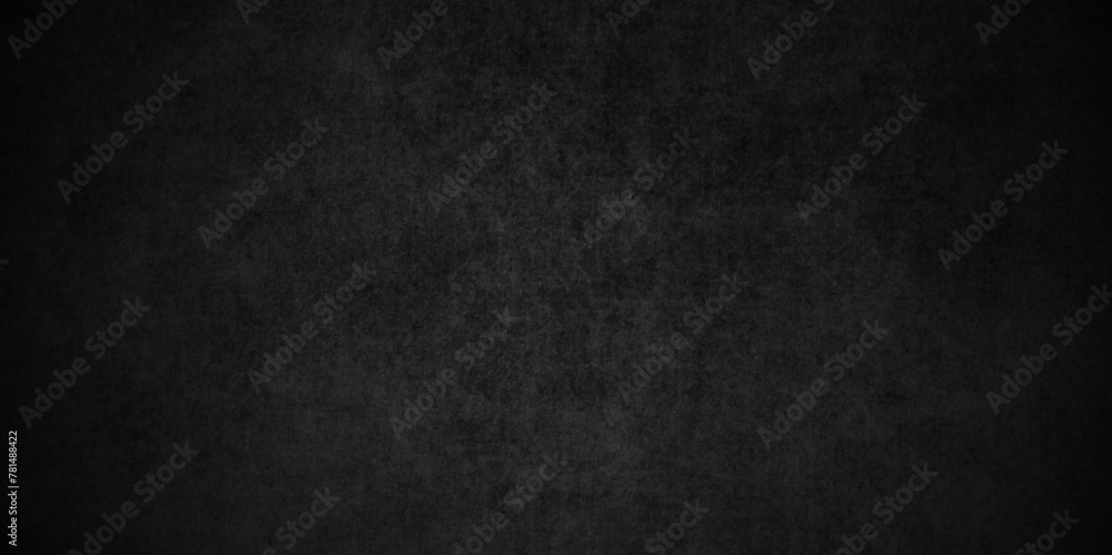 Old wall stone for dark black distressed grunge background wallpaper rough concrete wall. Abstract black stone wall texture grunge rock surface. dark gray background backdrop. wide panoramic banner.