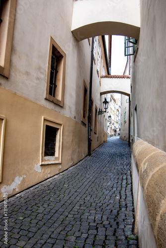 Old narrow streets in Prague