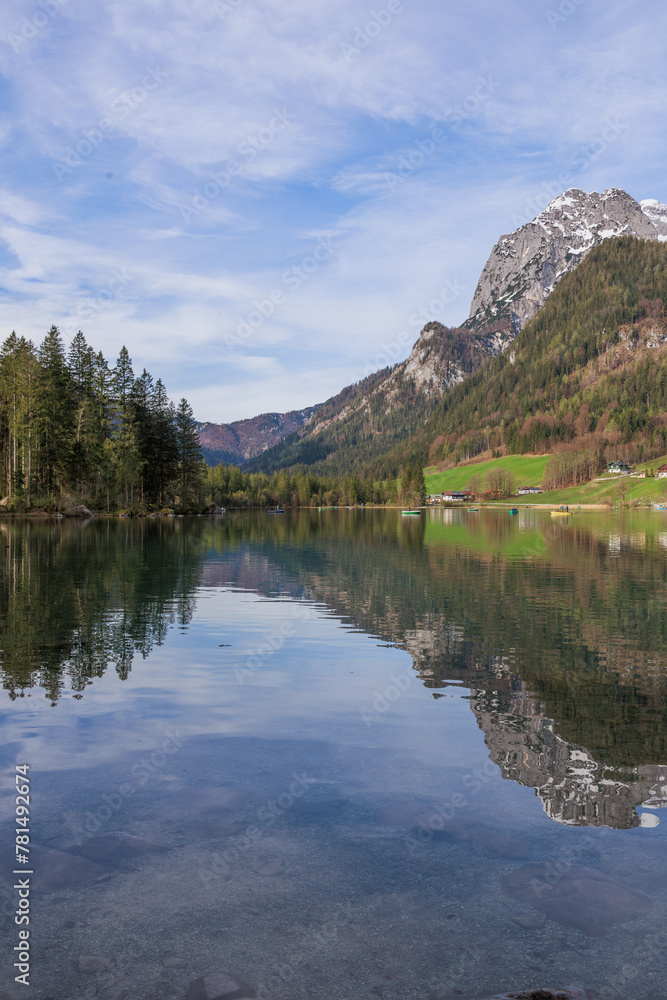 An extremely beautiful lake in the Alps. The magic of nature. An extremely beautiful lake in the Alps. The magic of nature.