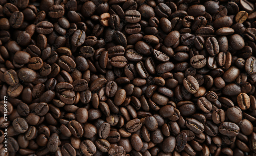 Close-up of roasted coffee beans Close-up of roasted coffee beans