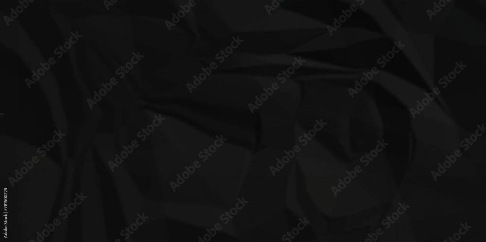 Dark black wrinkly backdrop paper background. panorama grunge wrinkly paper texture background, crumpled pattern texture. black paper crumpled texture. black fabric crushed textured crumpled. Dark black wrinkly backdrop paper background. panorama grunge wrinkly paper texture background, crumpled pattern texture. black paper crumpled texture. black fabric crushed textured crumpled.