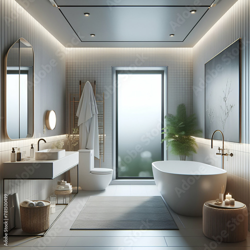 modern bathroom interior