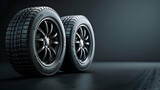tire close up, car tire wheel isolated 