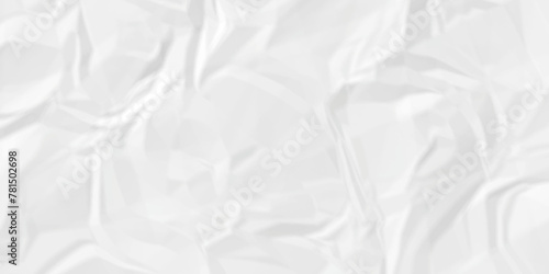 	
White wrinkly backdrop paper background. panorama grunge wrinkly paper texture background, crumpled pattern texture. paper crumpled texture. white fabric crushed textured crumpled.