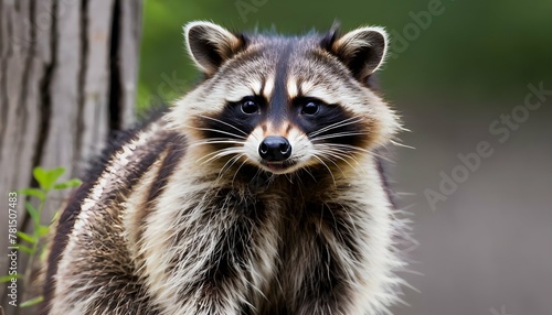 A-Raccoon-With-Its-Fur-Puffed-Up-Trying-To-Appear- 2 © Saneenah