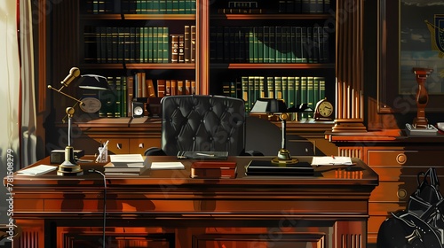 portrait of Lawyer's desk