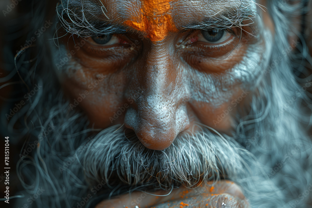 Embracing the silver strands of wisdom that come with age. Concept of wisdom. Generative Ai. Embracing the silver strands of wisdom that come with age. Concept of wisdom. Generative Ai.