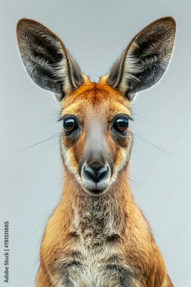 portrait of a deer isolated on white portrait of a deer isolated on white