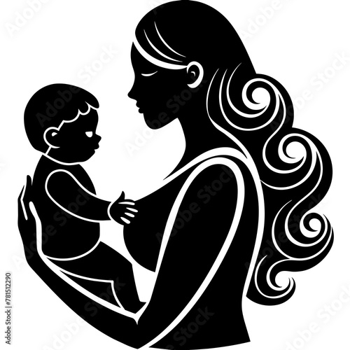 mother-holding-baby-black-silhouette--aware-of-mot