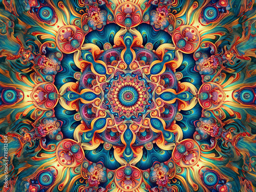 Wallpaper Mural Kaleidoscope pattern Torontodigital.ca