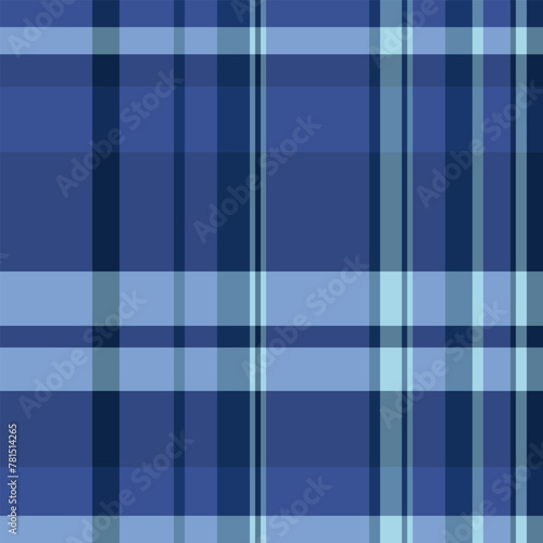 Choice textile background seamless, everyday plaid pattern tartan. Antique check fabric texture vector in blue and cyan colors.
