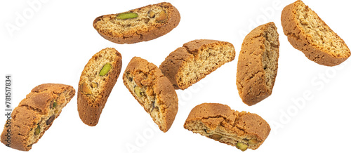 Konstfotografi Cantuccini biscuits, Italian almond cookies