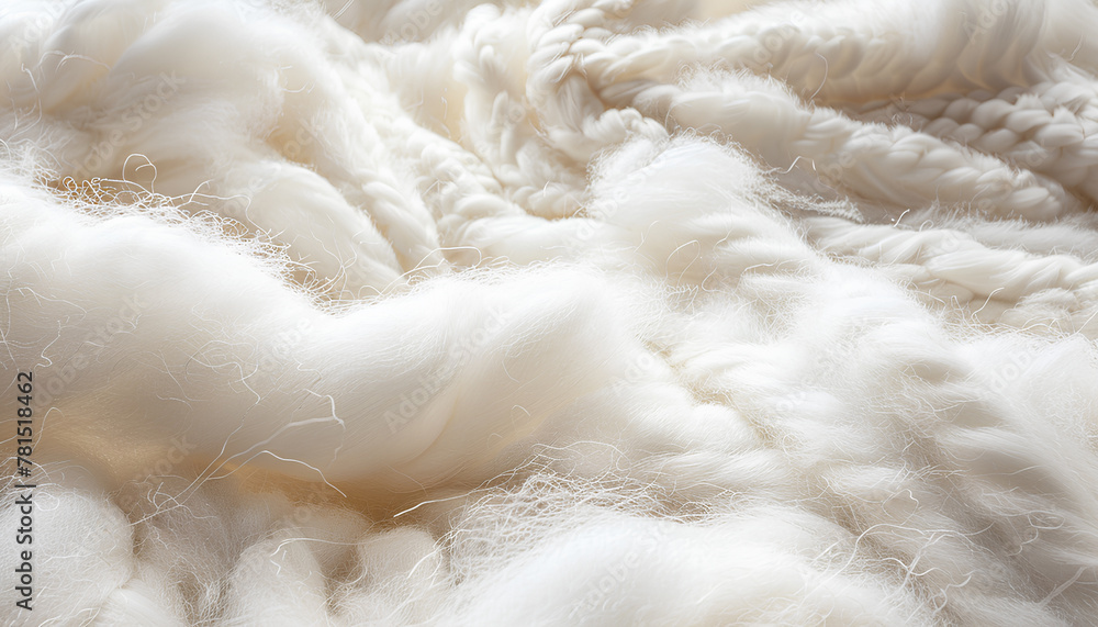 Natural cotton wool as background Natural cotton wool as background