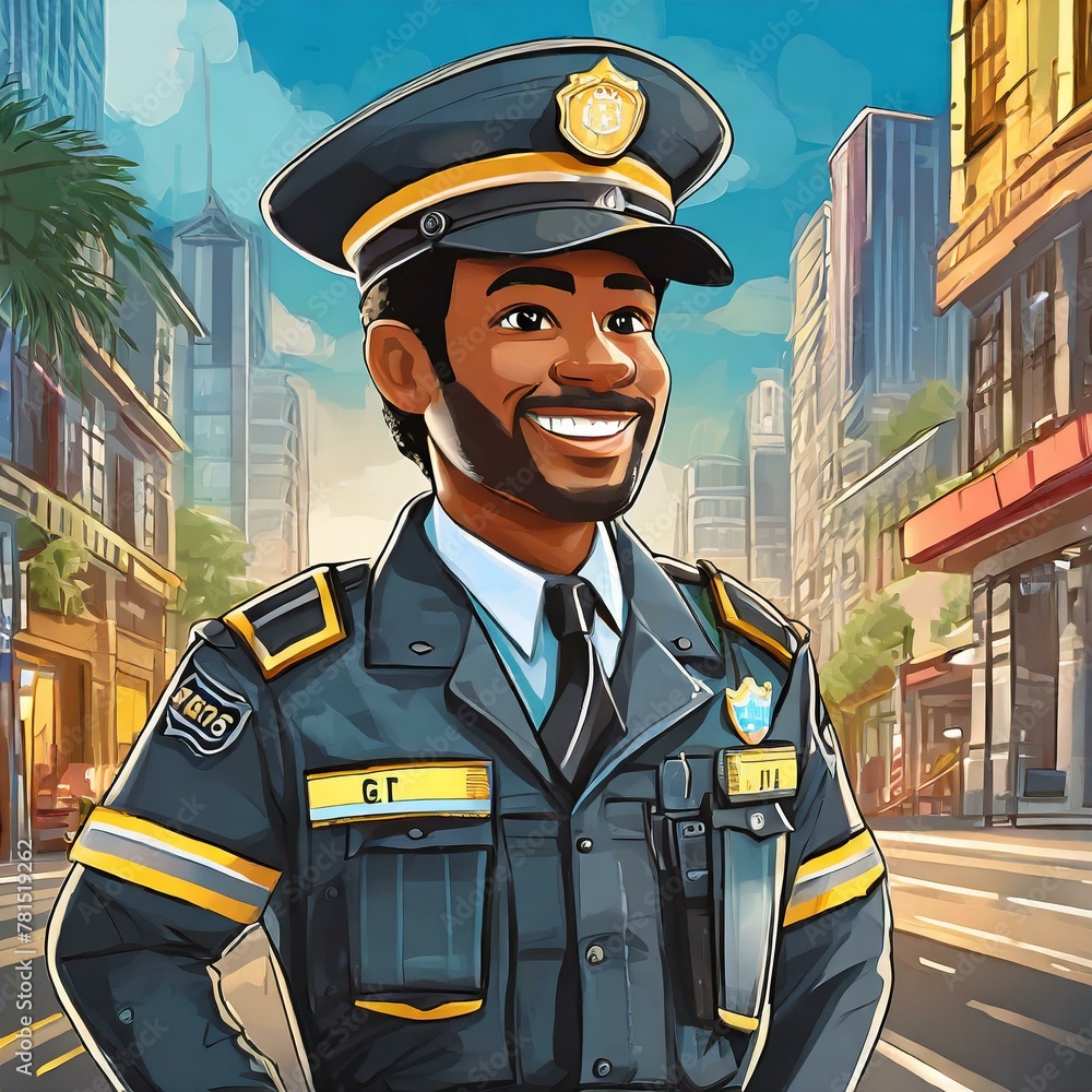 portrait of a police officer portrait of a police officer