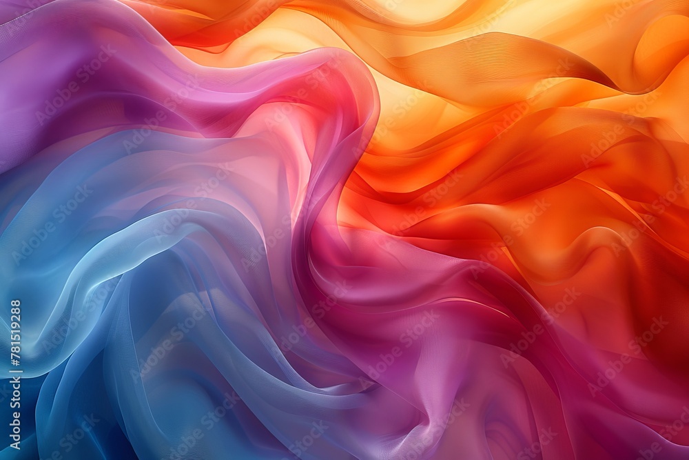 Harmonious blend of colors creating a soothing atmosphere, abstract  , background