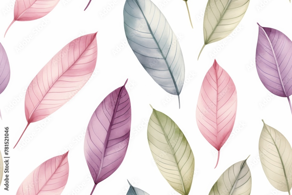 Fototapeta premium Colorful Leaves Pattern