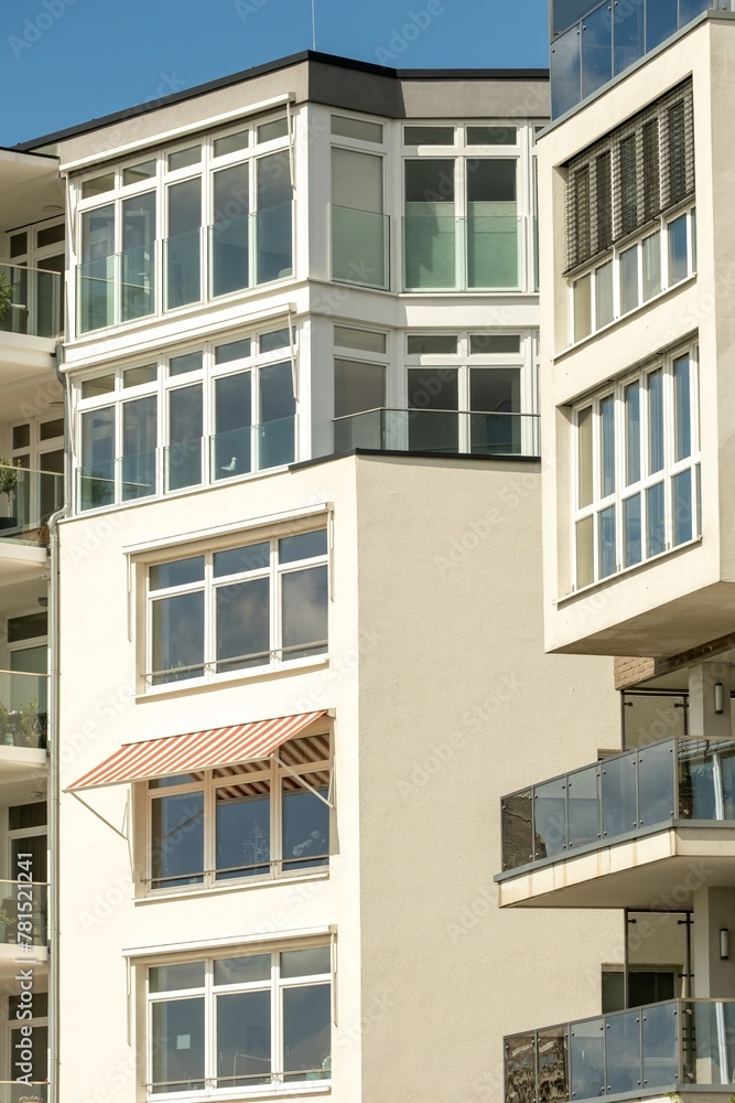 Obraz premium modern house front with glazing
