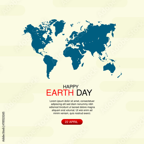 Earth Day. International Mother Earth Day. Environmental problems and environmental protection. Vector illustration. Caring for Nature. Set of vector illustrations. Happy earth day banner illustration