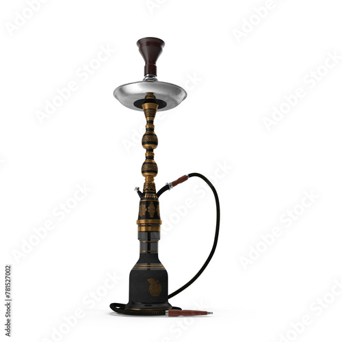 Elegant Bottle Hookah 3D Model PNG - Exquisitely Designed for Luxury Lifestyle and Cultural Projects