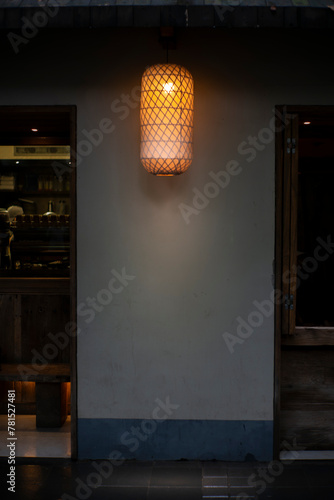 Entrance of a trendy bar in the French Concession in Shanghai, China