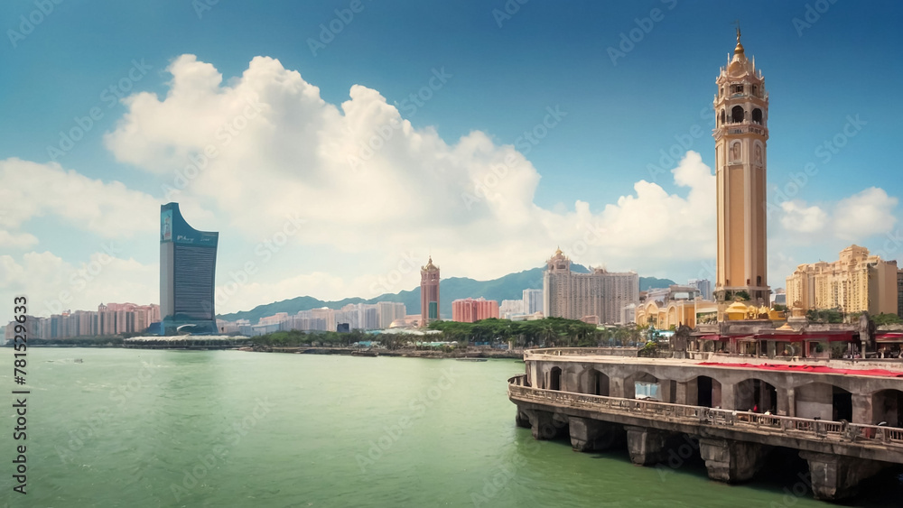 Dubai Creek Cityscape, Dubai, United Arab Emirates, Middle East