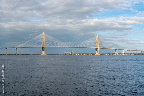 Arthur Ravenel Jr Bridge, Charleston, South Carolina, USA. Passes over the Cooper River.