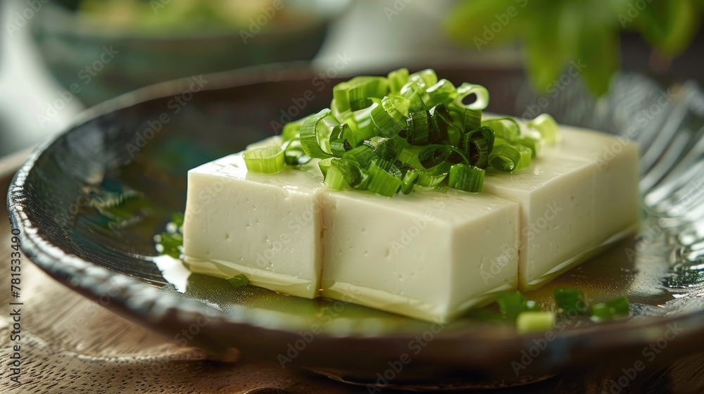 Simplicity and Purity of Kyotos Tofu Cuisine Delicate Blocks of Fresh Soybean Curd Served Minimally Seasoned